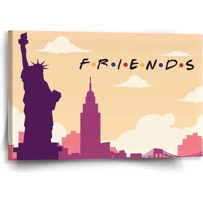 Sablio Obraz Seriál Priatelia FRIENDS Socha Slobody - 60x40 cm