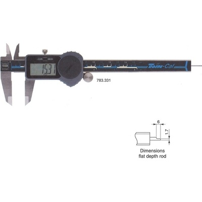 TESA Digitální posuvné měřítko TWIN-Cal 0-200 IP40