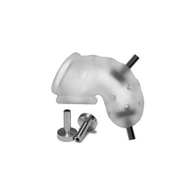 OXBALLS Airlock Electro Air-Lite Вентилирана клетка за целомъдрие Clear Ice (P24518)