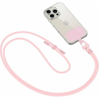 Šňůrka na krk Tech Protect C7S crossbody baby růžová/zlatá