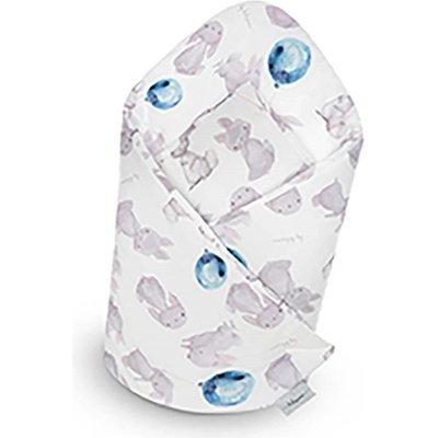 Bambusová zavinovačka s výstužou Belisima rabbit, 100% bambusová tkanina, 100% polyester antialer.výplň, Modrá
