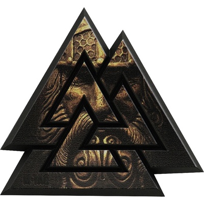 Nášivka M-Tac Valknut 3D - černá-coyote