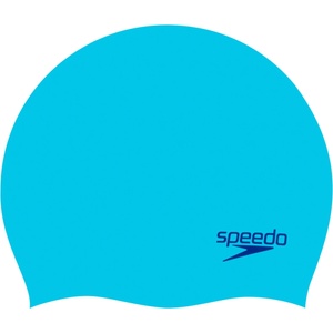 Speedo Шапка за плуване Speedo Plain Moulded Silicone Cap Junior Swim cap - Blue / Blue - размер One Size (581-0064-0511)