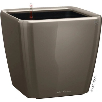 Lechuza Plastový kvetináč Quadro 35 x 35 x 32,5 cm taupe