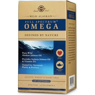 Solgar Full Spectrum Omega Salmon Oil 120 kapslí