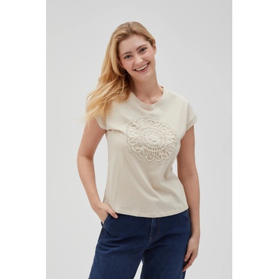 Moodo Светлобежова дамска тениска Moodo Moodo | Bezhov | ЖЕНИ | XS