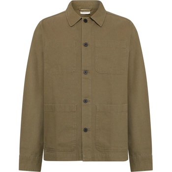 KnowledgeCotton Apparel Мъжка риза с копчета KnowledgeCotton Apparel Heavy Canvas Overshirt Shirt - Burned Olive - размер 3XL (033-2924-0116)