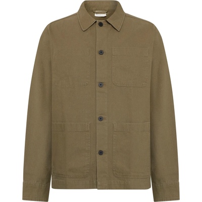 KnowledgeCotton Apparel Мъжка риза с копчета KnowledgeCotton Apparel Heavy Canvas Overshirt Shirt - Burned Olive - размер 3XL (033-2924-0116)
