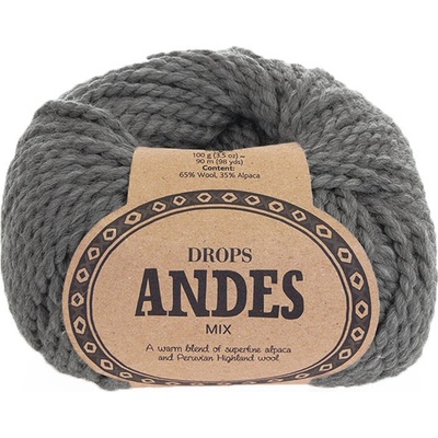 Příze Drops Andes mix 0519 - tmavá šedá