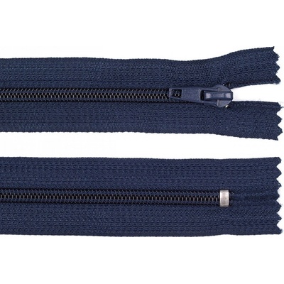 Spirálový zip No 5 délka 18 cm POL, malé, 330 modrá tmavá