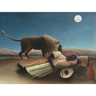 Plagát, Obraz - The Sleeping Gypsy, Henri Rousseau, 40 × 30 cm