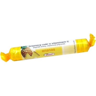INTACT Rolka hroznový cukor s vitamínom C ananás 40 g