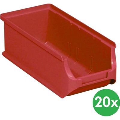 Allit Plastové boxy na drobný materiál 102 x 215 x 75 cm červené