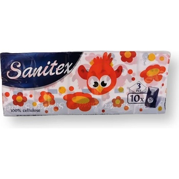 Sanitex носни кърпи, 10 броя