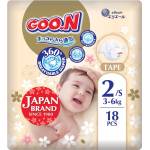 GOO. N Бебешки пелени Goo. N Premium Soft - Размер 2, S, 3-6 kg, 18 броя (F1010101-151) - ozone