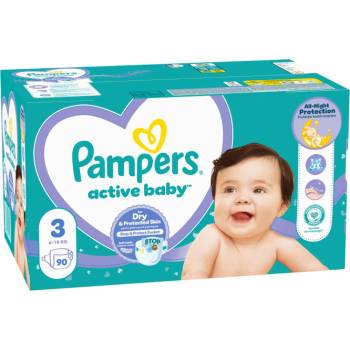 Pampers 9% ДДС Active Baby Размер 3, пелени, GP S3, 90 бр (8001090949455)