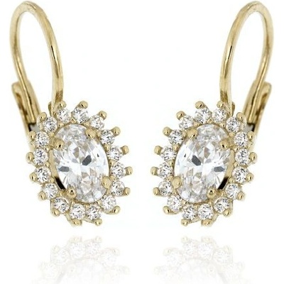 Zlatnictví U Kostela zlaté náušnice se zirkonem 105BZ