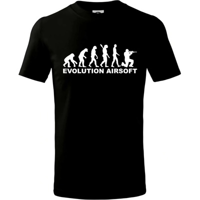 Evolúcia airsoft tričko detské čierna