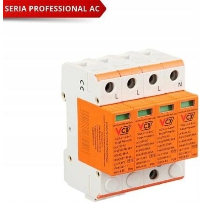Svodič přepětí B+C 4P (T1+T2) 6kA Professional VCX