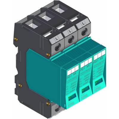 Kiwa Přepěťová ochrana PO I 3 280V/12,5kA, modulární, vyměnitelná, B+C+D