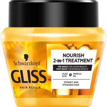 Schwarzkopf Gliss Oil Nutritive подхранваща маска за коса 3в1 с олио 300ml (gl-3829)