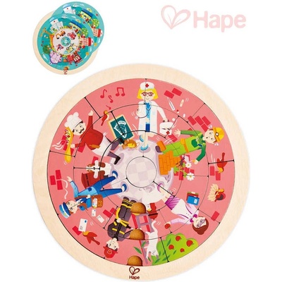 Hape vkládací oboustranné puzzle Povolání