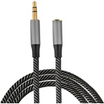4smarts Удължителен аудио кабел 3.5 mm женско към 3.5 mm мъжко (100 см) (черен) - 4smarts MatchCord Audio Extension Cable (456390)