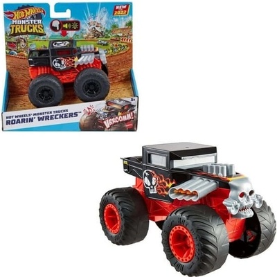 Mattel Hot Wheels Monster Trucks Svítící a rámusící vrak Demo Derby HDX60