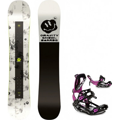 Gravity snowboards Snowboard komplet Gravity Madball 25/26 + vázání Fastec FT360