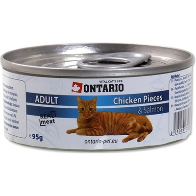 Ontario kuře Pieces & losos 95 g