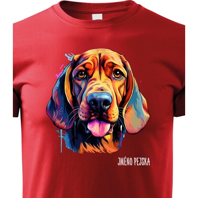 Dětské tričko Bloodhound Červená Canvas Dětské tričko 2430