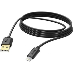 Hama Кабел Hama - 173787, Lightning/USB-A, 3 m, черен (HAMA-173787)