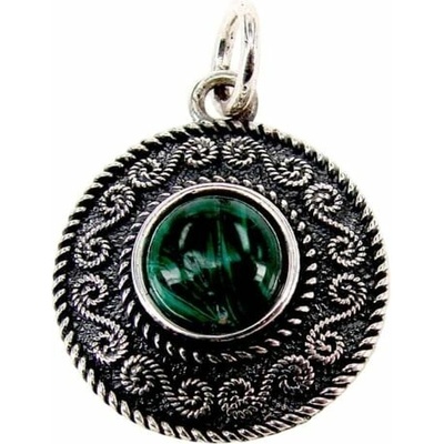 imago Přívěsek Keltská spirála Zelený melachit FC10283 3X