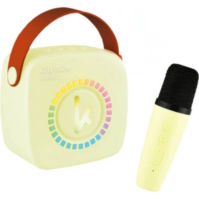 Kiddoboo Bluetooth mini karaoke set s mikrofonem a reproduktorem Yellow