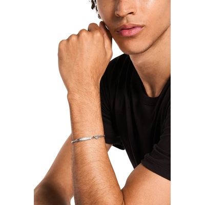 Emporio Armani гривна мъжка от неръждаема стомана без камък Eagle Logo (EGS3310040)