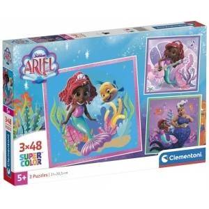 Clementoni Disney Ariel puzzle 3x48pcs