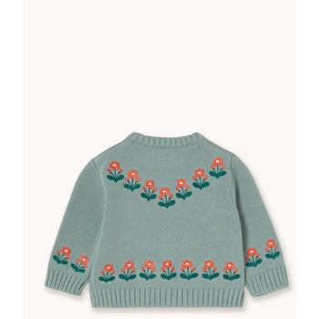 Tinycottons Бебешка жилетка Tinycottons FLOWERS BABY CARDIGAN (AW25.103)