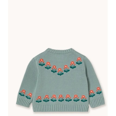 Tinycottons Бебешка жилетка Tinycottons FLOWERS BABY CARDIGAN (AW25.103)