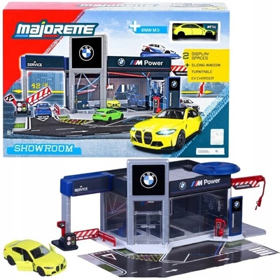 Majorette BMW Showroom Salon/Servis s modelom autíčka BMW M3