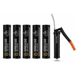 MANNOL 5 бр X 400г универсална грес Mannol EP-2 Multi-MoS2 Ester + Пистолет за грес, такаламит PROFITOOL (EP-2 MoS2 2000g-0XPTJB0055)