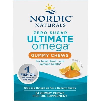 Nordic Naturals Ultimate Omega Gummy Chews 1200 mg Tropické Ovoce 54 gummies