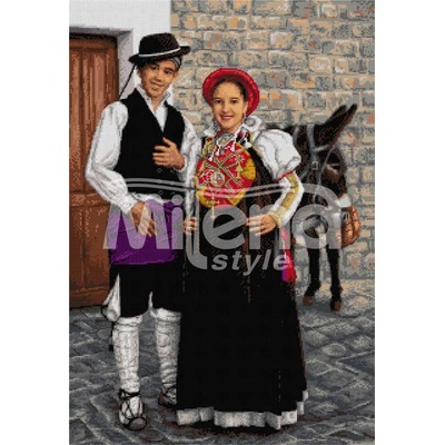 Milena Style Испанска носия - гоблен със схема