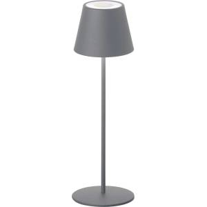 Fischer & Honsel Сива настолна лампа с LED димиране, сензор за движение и метален абажур (височина 38 см) Consenza - Fischer & Honsel (850212)