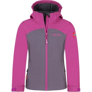 TROLLKIDS Детско софтшел яке Trollkids Girl's Kristiansand Jacket XT Softshell jacket - Fresh Berry / Graphite - размер 152 (EU) (703-5391-0419)