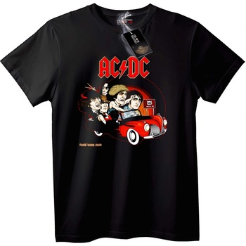 NOONEBRAND Тениска AC/DC Рок Кола - S, White