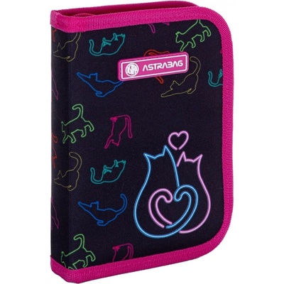 Astra Единичен несесер, Astra, Котешка любов, С аксесоари, 20 х 14 х 3.5 см