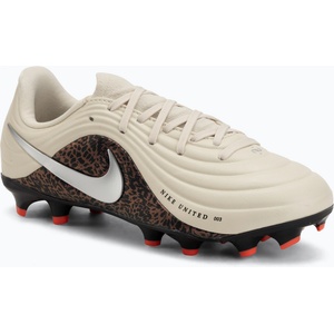 Nike Детски футболни обувки Nike United Jr. Tiempo Maestro Academy MG fossil/burgundy crush/metallic silver