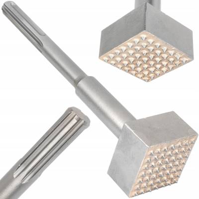 ŠPIČATÝ ZUB ŠIROKÝ SDS MAX SEKÁČ 60 X 240 MM PRO VYROVNÁVÁNÍ BETONU