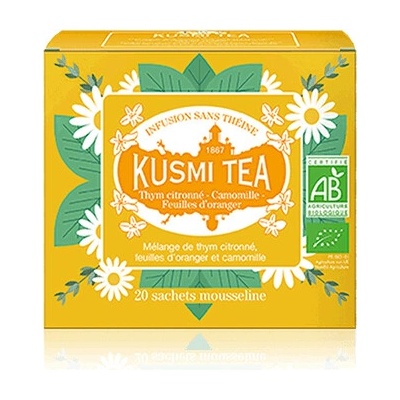 Kusmi Tea materinej dúšky citrónovej, lístkov pomarančovníka a harmančeka Bio 20 vrecúško