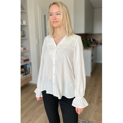 Vero Moda krémová s krajkou